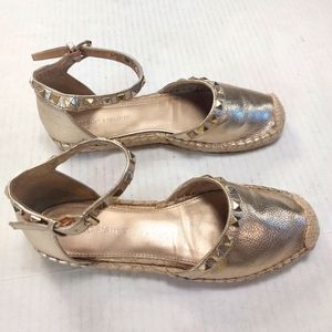 MARC FISHER Women's Graze Studed Espardrilles Flats Sandals Size 6